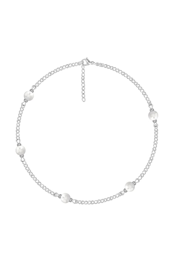Επάργυρο βραχιόλι Lilou Pearls επάργυρο ασημί 222/160/BRA/PEB/SR