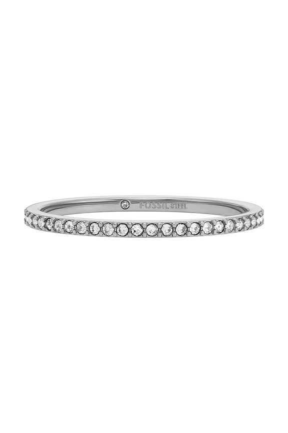 Prsteň Fossil Ellis Pavé Glitz JF04687040 strieborná