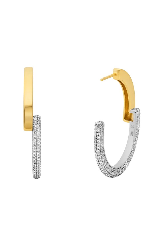 Michael Kors orecchini in argento placcato in oro MKC1752CZ931 multicolore AA00