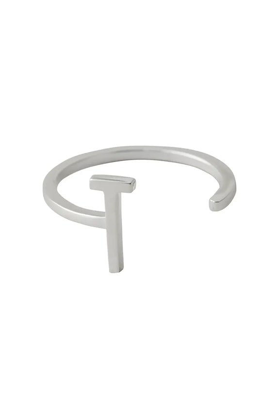 Design Letters inel de argint argint argintiu 90601001T