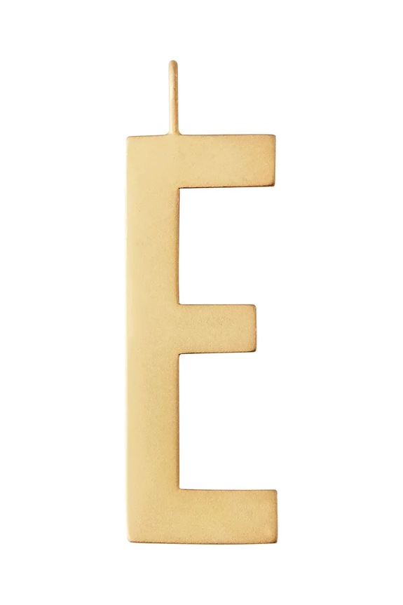 Επιχρυσωμένο ασημένιο μενταγιόν Design Letters ασήμι χρυσαφί 90201001E