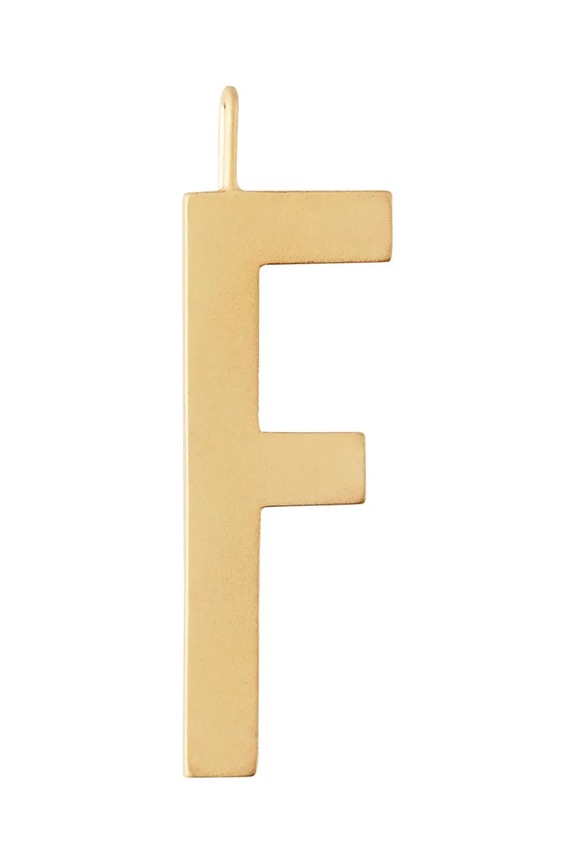 Επιχρυσωμένο ασημένιο μενταγιόν Design Letters ασήμι χρυσαφί 90201001F
