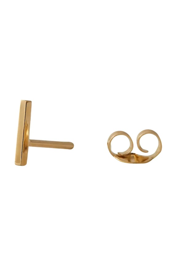 Позолоченная серебряная серьга Design Letters серебро золотой 90401001I