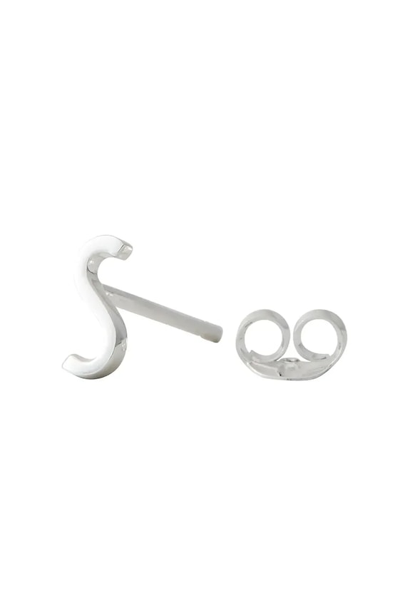 Серебряная серьга Design Letters серебро серебрянный 90401000S