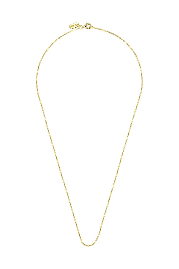 Srebrna ogrlica prevučena zlatom Design Letters srebro zlatna 90101010GOLD