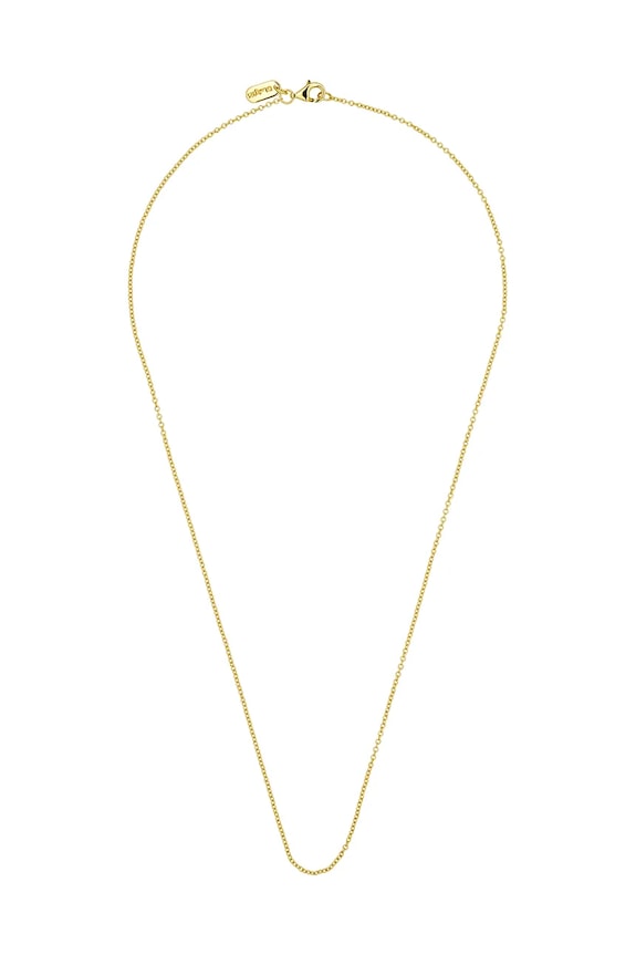 Srebrna ogrlica prevučena zlatom Design Letters srebro zlatna 90101010GOLD