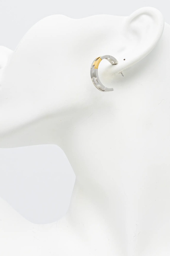 Accesorii Trussardi cercei T-LOGO TJAXC69 argintiu