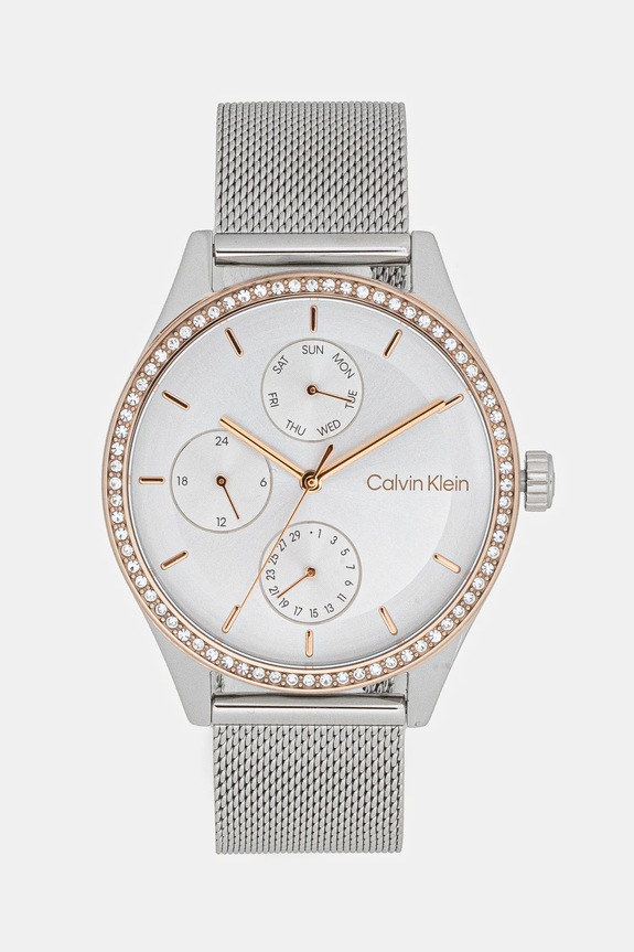 Calvin Klein zegarek srebrny 25100010