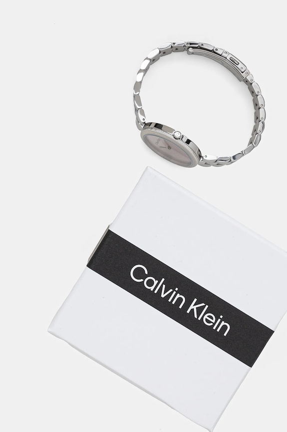 Akcesoria Calvin Klein zegarek 25100015 srebrny