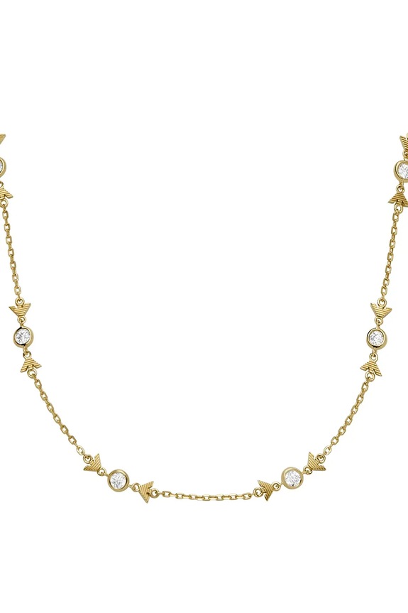 Emporio Armani naszyjnik srebrny EAGLE LOGO srebro złoty EG3618710