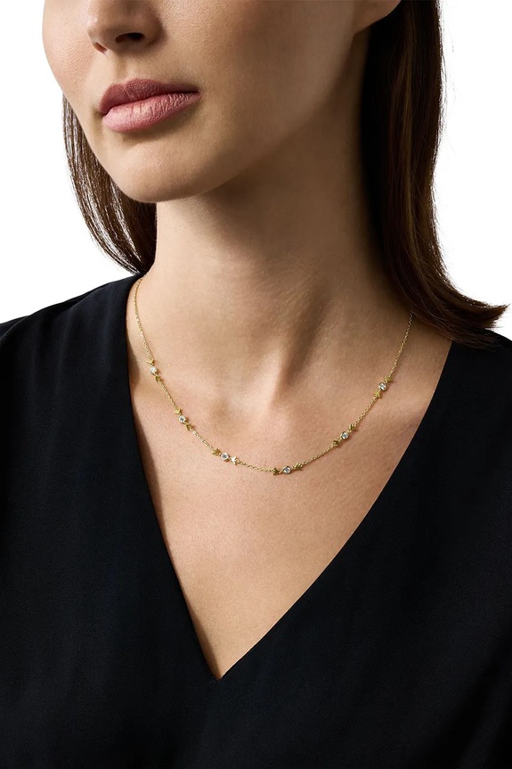 Akcesoria Emporio Armani naszyjnik srebrny EAGLE LOGO EG3618710 złoty