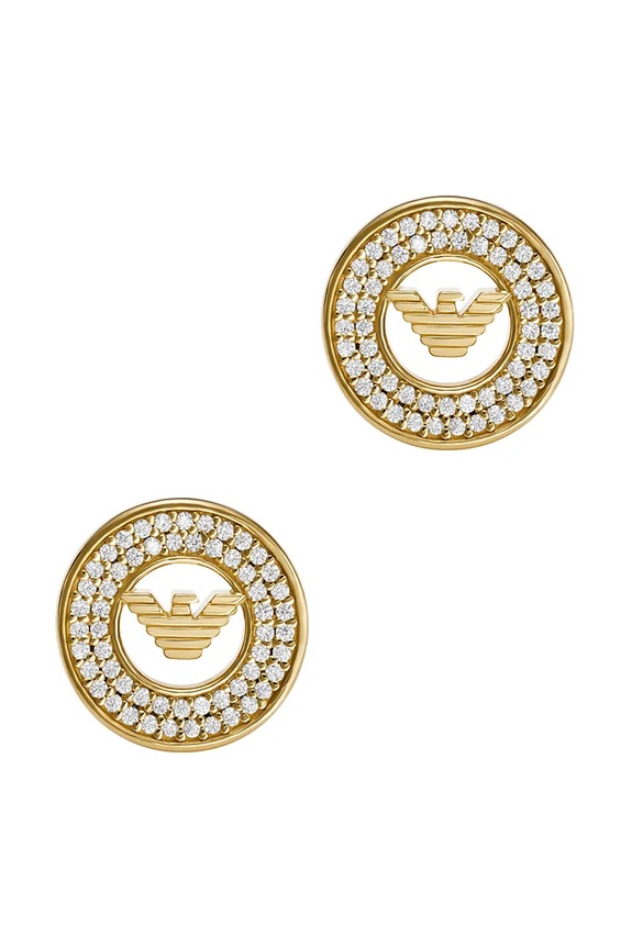 Emporio Armani kolczyki EAGLE LOGO EG3629710 złoty AA00
