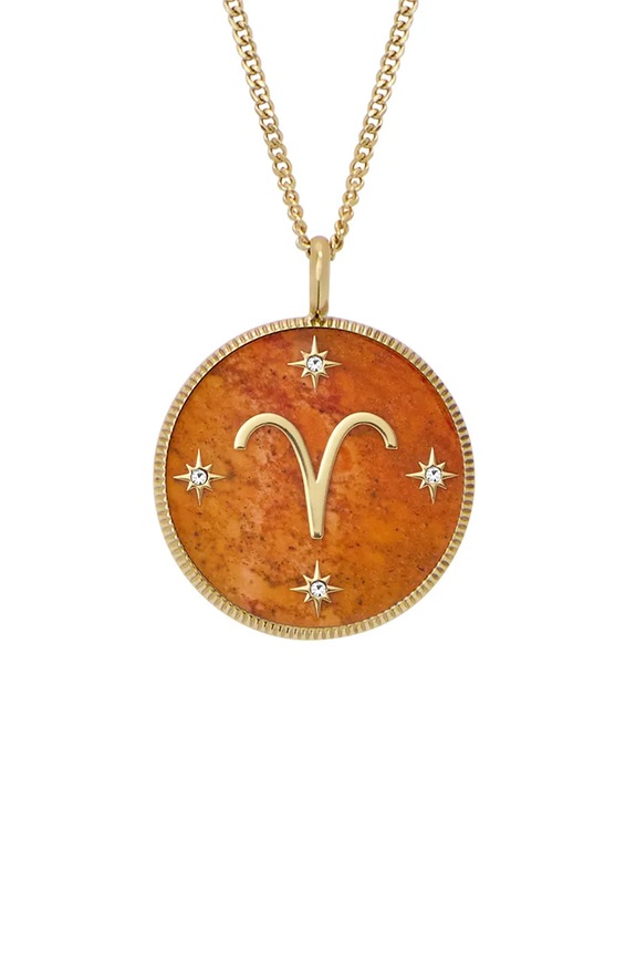 Fossil naszyjnik JEWELRY kamień naturalny pomarańczowy JF04838710