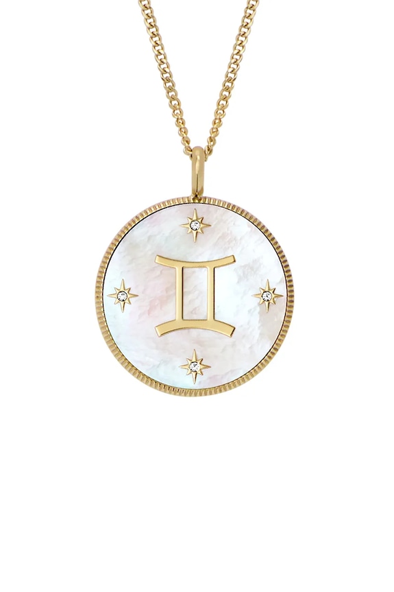 Fossil colier JEWELRY piatră naturală aur JF04840710