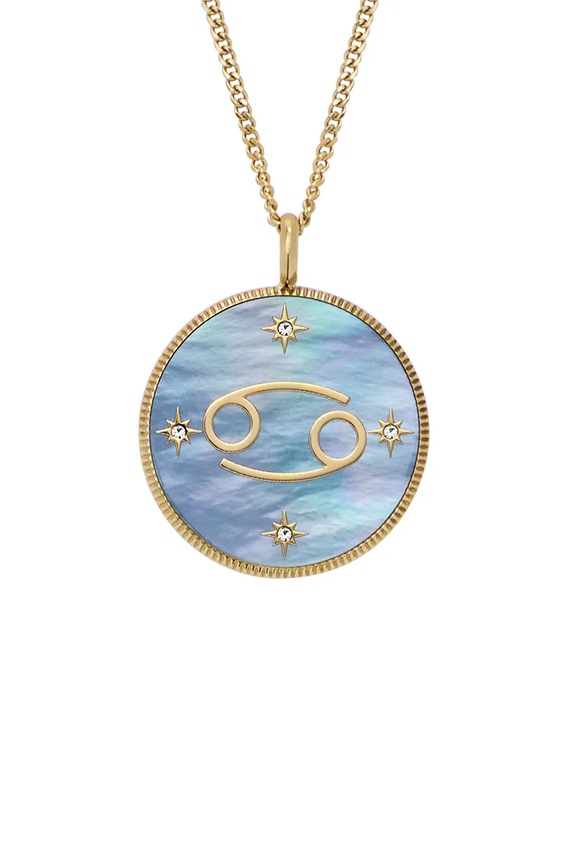 Fossil collana JEWELRY pietra naturale blu JF04841710
