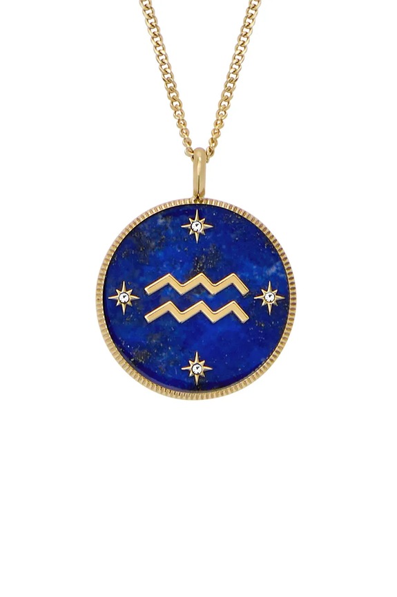 Κολιέ Fossil JEWELRY ζιρκόνια μπλε JF04849710