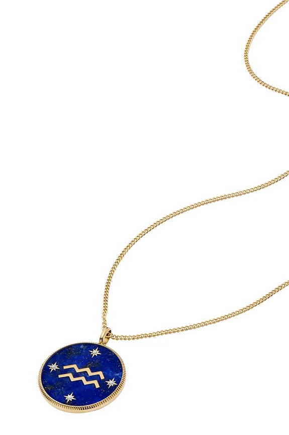 Κολιέ Fossil JEWELRY JF04849710 μπλε AA00