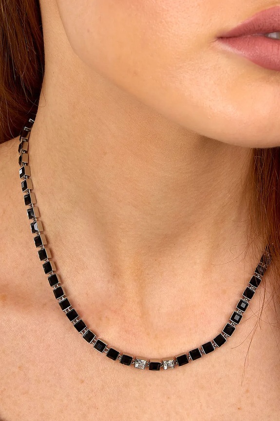 Karl Lagerfeld colier KLAYC05 negru