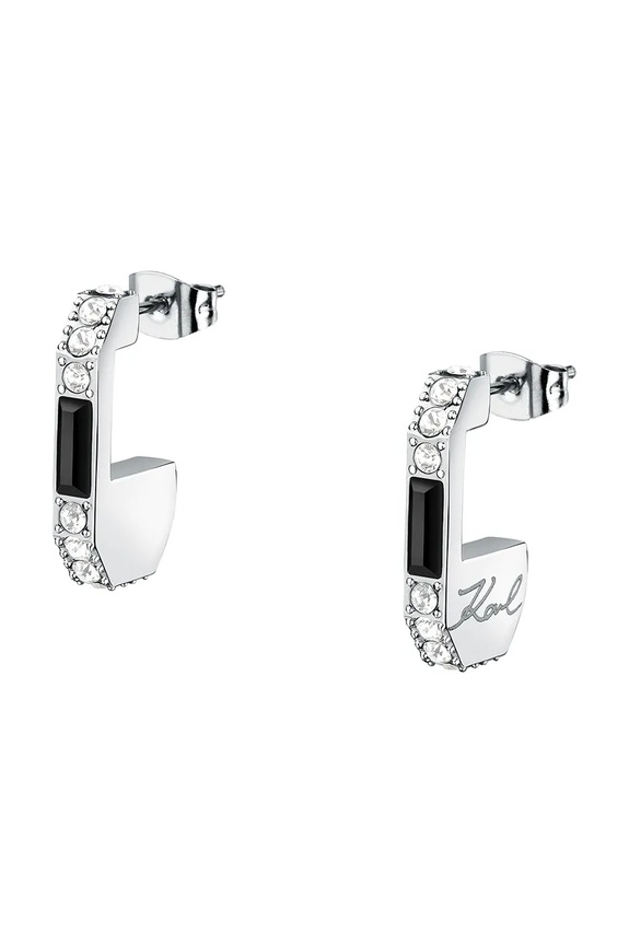 Karl Lagerfeld kolczyki srebrny KLAYC42