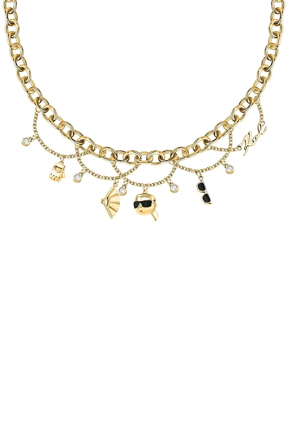 Karl Lagerfeld colier zirconiu cubic aur KLAYD01