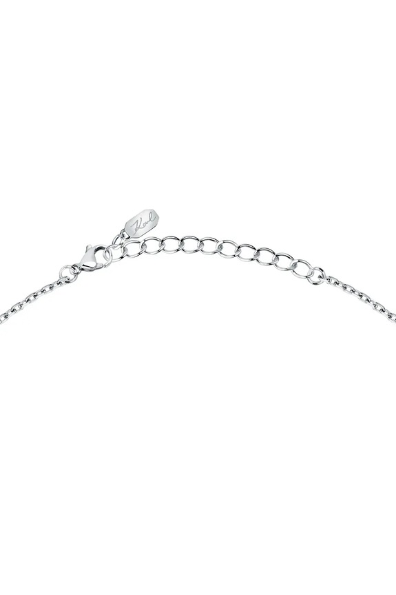 Accesorii Karl Lagerfeld colier KLAYD06 argintiu