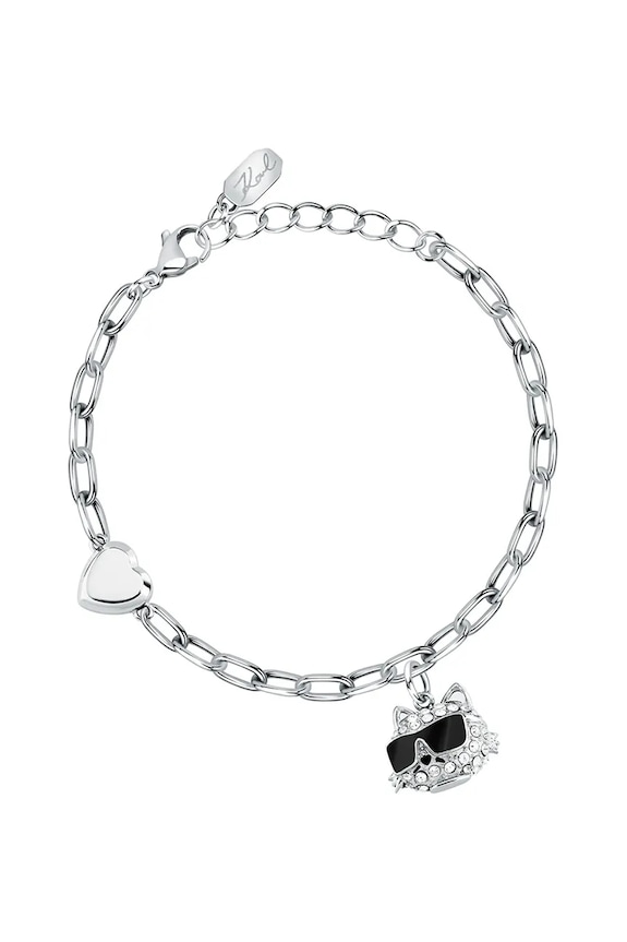 Karl Lagerfeld bratara zirconiu cubic argintiu KLAYD16