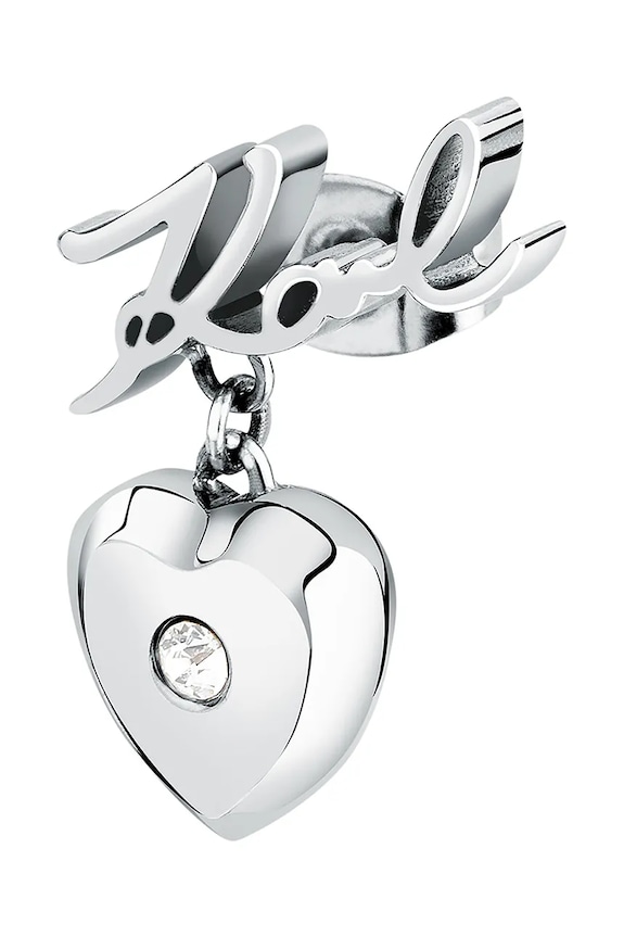 Karl Lagerfeld cercel zirconiu cubic argintiu KLAYD22