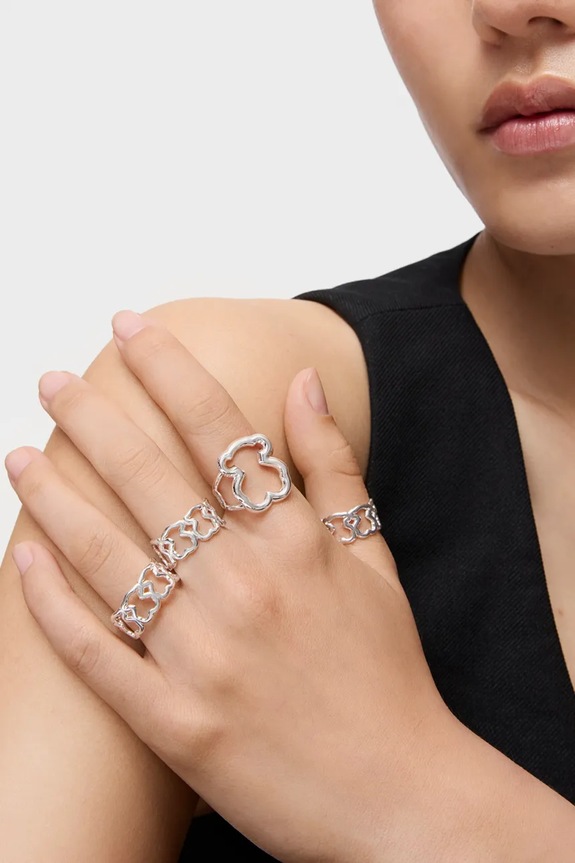 Strieborný prsteň Tous 10 1000222410 strieborná