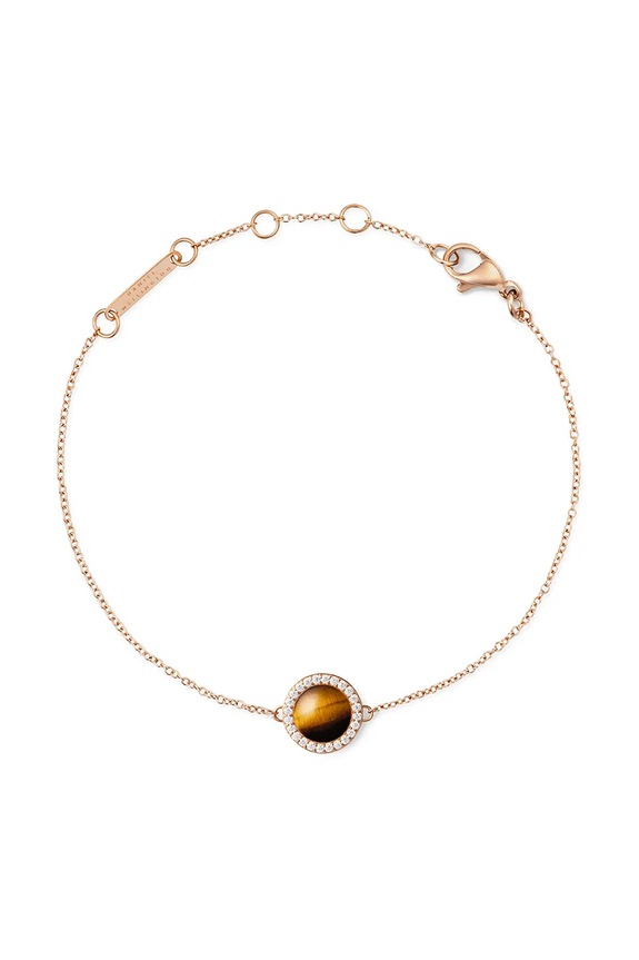 Pozlaćena narukvica Daniel Wellington prirodni kamen zlatna DW00401433