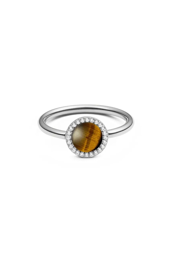 Daniel Wellington anello pietra naturale argento DW00401215