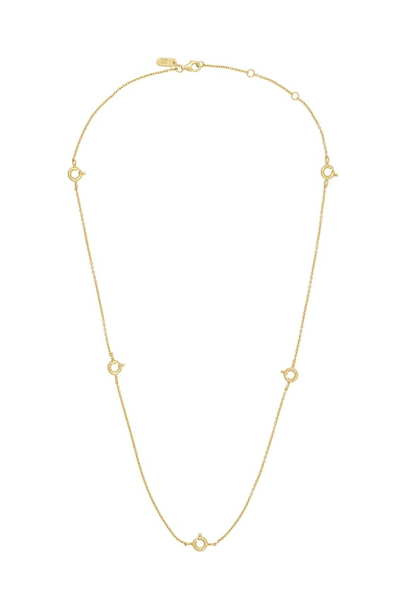 Design Letters naszyjnik ze srebra pokrytego złotem pozłacane złoty 90105004GOLD