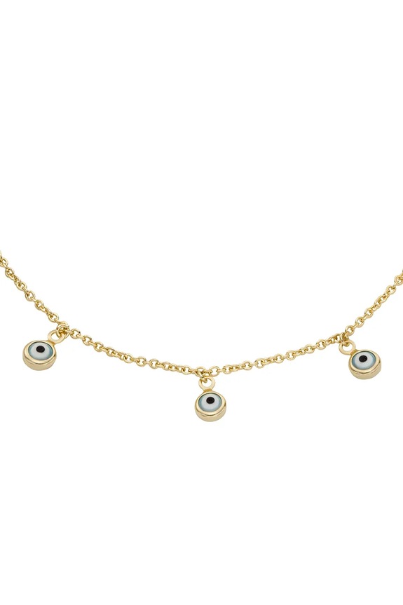 Βραχιόλι αστραγάλου Fossil JA7285710 χρυσαφί AA00