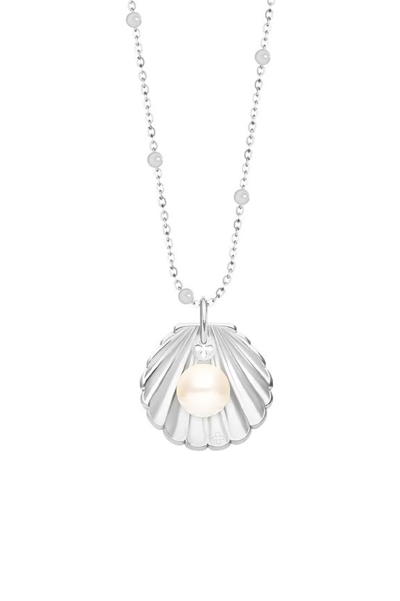 Lilou colier Shell placă argint argintiu A03/MARKET/ANS/453