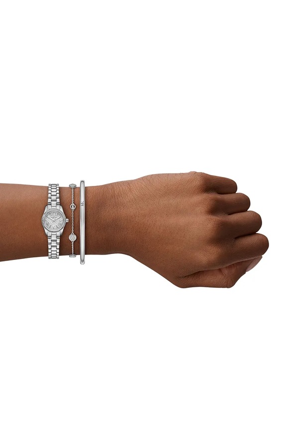 Michael Kors ceas și bratari argintiu MK4948SET