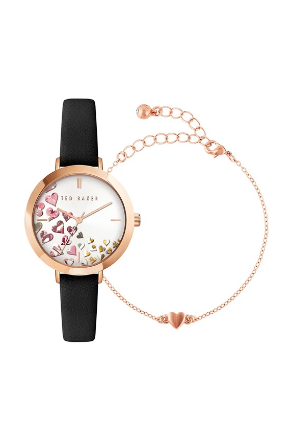Ted Baker orologio e bracciale nero BKG028200