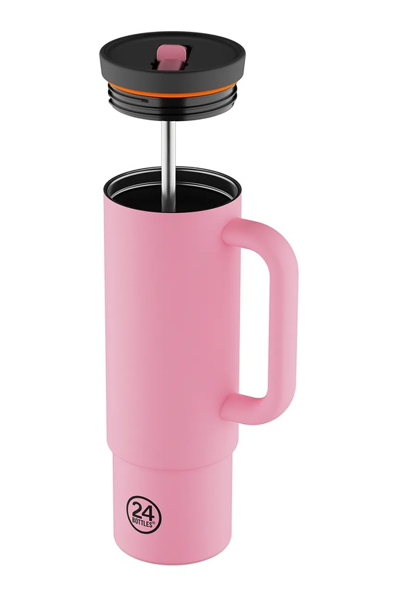 24bottles cană termică Straw 800ml Flamingo Straw.800.Flamingo roz AA00