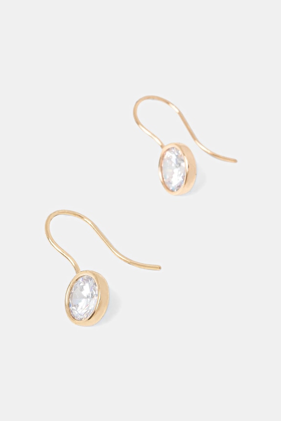 Uhani Lauren Ralph Lauren kubični cirkonij zlata 14G01344