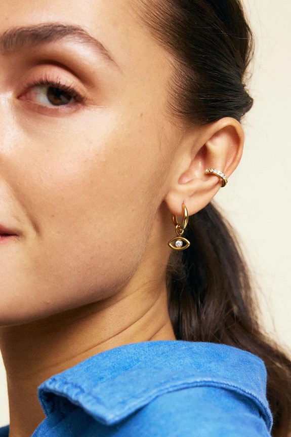 Pozlaćena naušnica EDBLAD Glow zlatna 127628