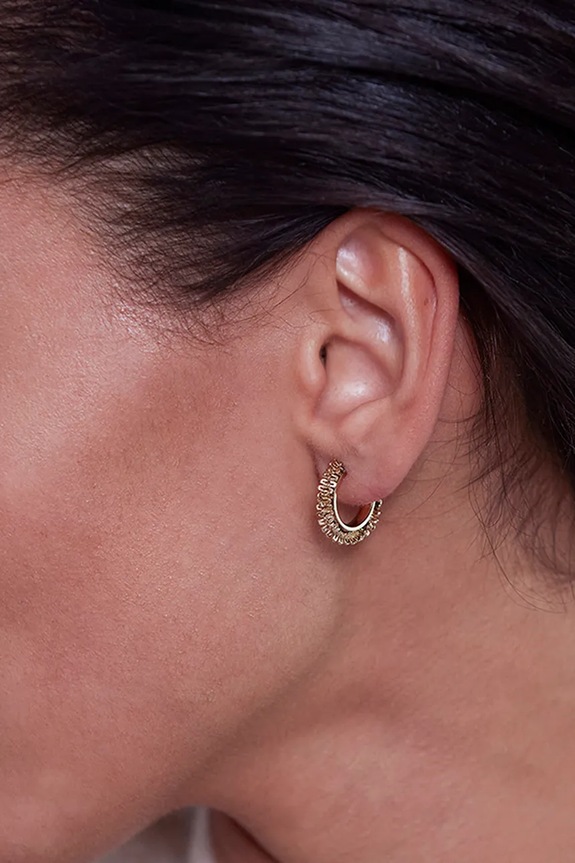 Pozlátené náušnice EDBLAD Tinsel 122926 zlatá