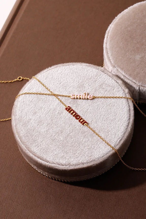 Akcesoria Design Letters bransoletka ze srebra pokrytego złotem 90501024BURAMOUR złoty