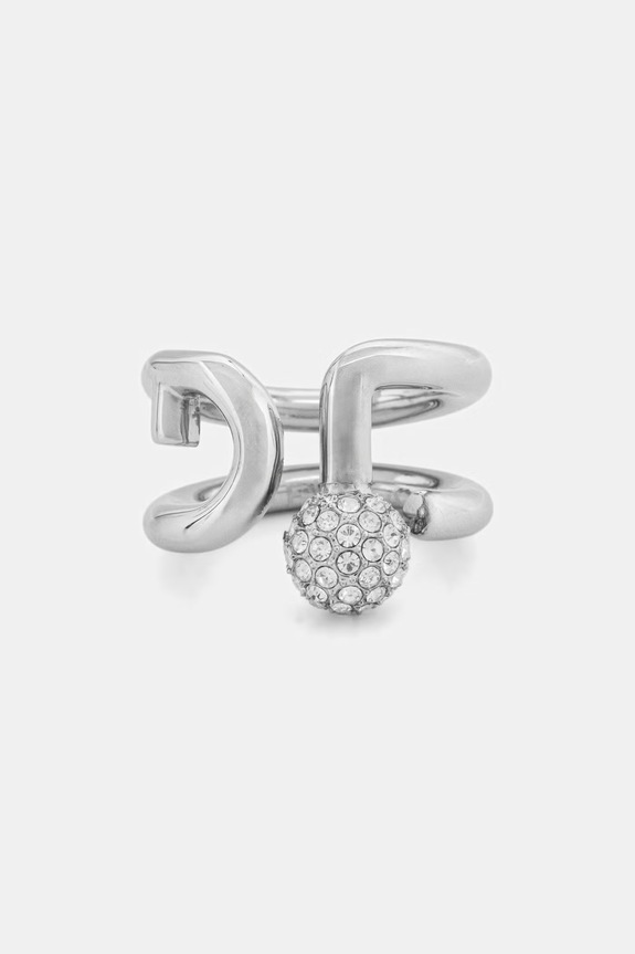 Furla inel pentru femei, din metal cu zirconiu cubic argintiu FJ1304RT2