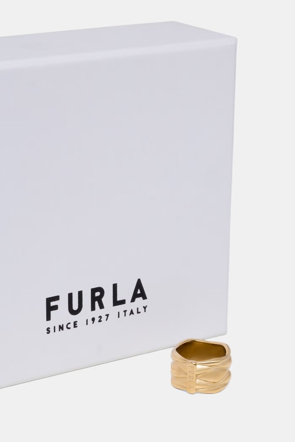 Akcesoria Furla pierścionek damski metalowy FJ1503RT2 złoty