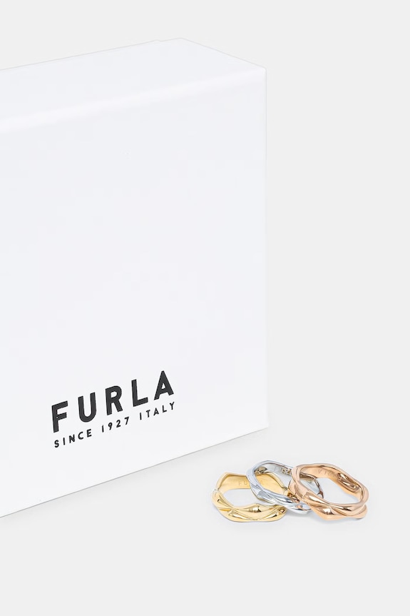 Akcesoria Furla pierścionek damski 3-pack FJ1509RT6 złoty
