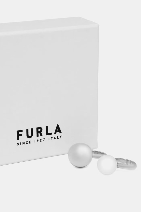 Akcesoria Furla pierścionek damski metalowy 2-pack FJ1608RT6 srebrny