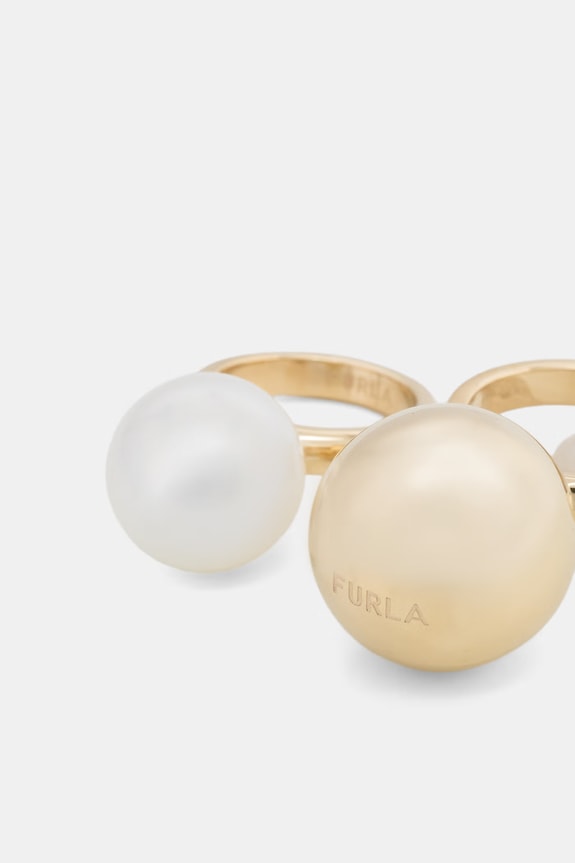 Furla pierścionek damski metalowy 2-pack FJ1606RT2VD złoty AA00