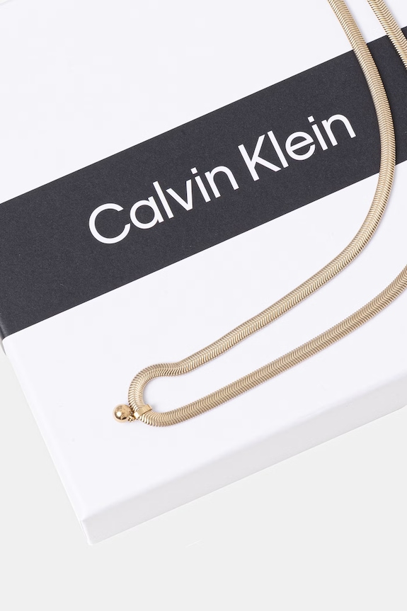 Doplnky Calvin Klein náhrdelník dámsky zo šľachtenej ocele 35000961 zlatá