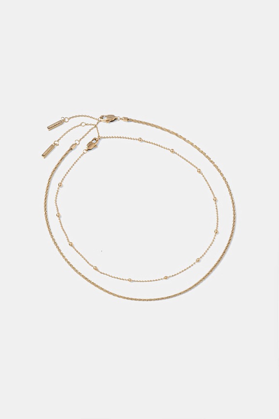 Calvin Klein náhrdelník dámsky z ušľachtilej ocele 2-pak zlatá 35000950