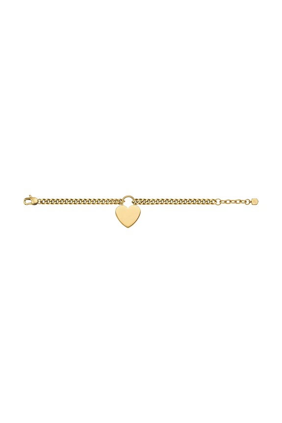 Fossil brățară pentru femei, din oțel inoxidabil fără piatră Sutton aur JF04959710