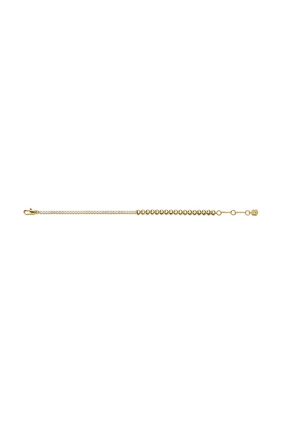 Fossil brățară pentru femei, cu zirconiu cubic Sutton aur JA7303710