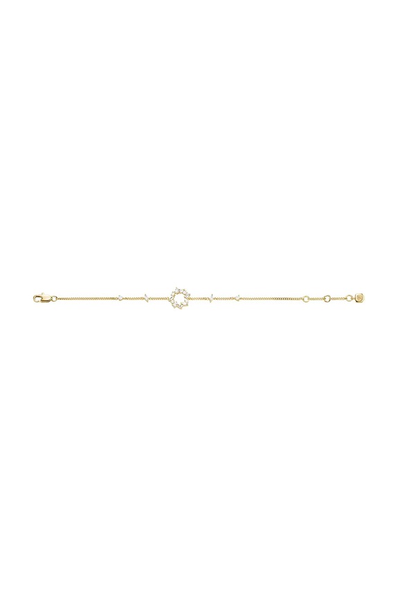 Fossil brățară pentru femei, cu zirconiu cubic Ellis aur JA7296710
